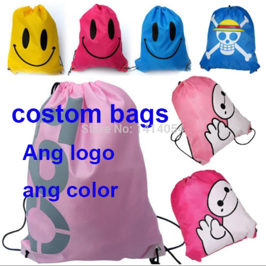 Costom флаги Drawstring рюкзак 35x45 см цифровая печать, полиэстер спортивный рюкзак