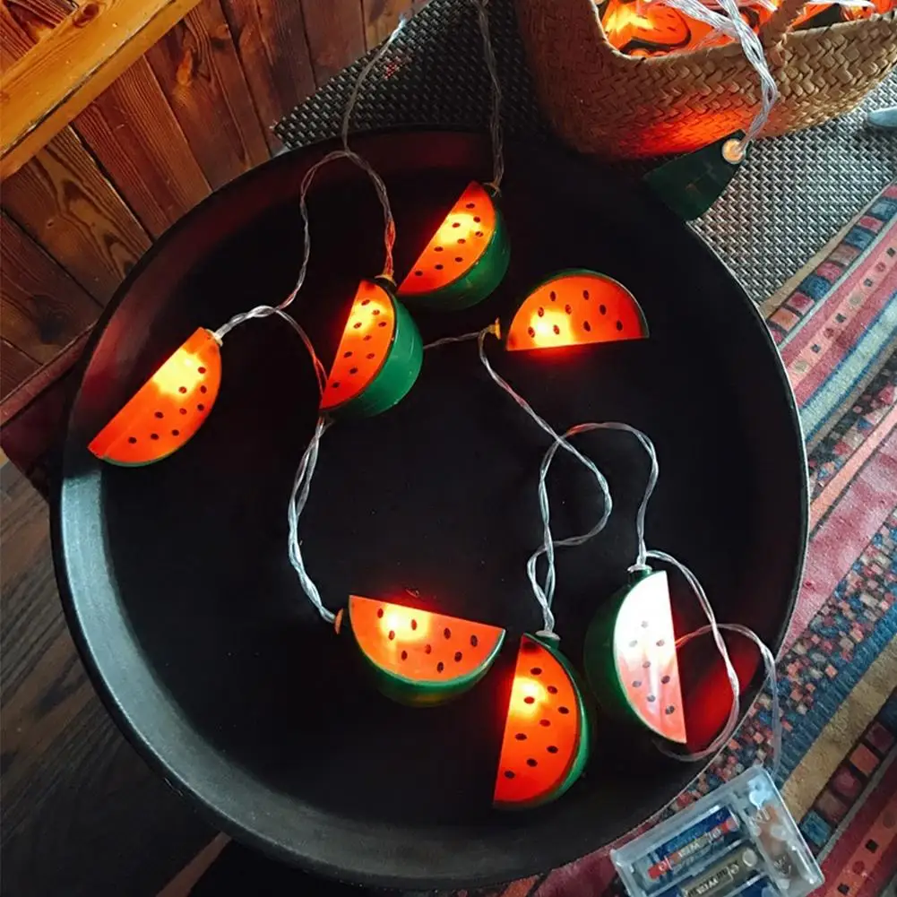 Pretty Colourful LED String Lights Watermelon Lamp Decoration for