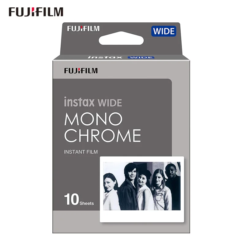 10 50 листов для Fujifilm Instax WIDE Film Фотобумага монохромный цифровой фотокамеры Fuji 210 200