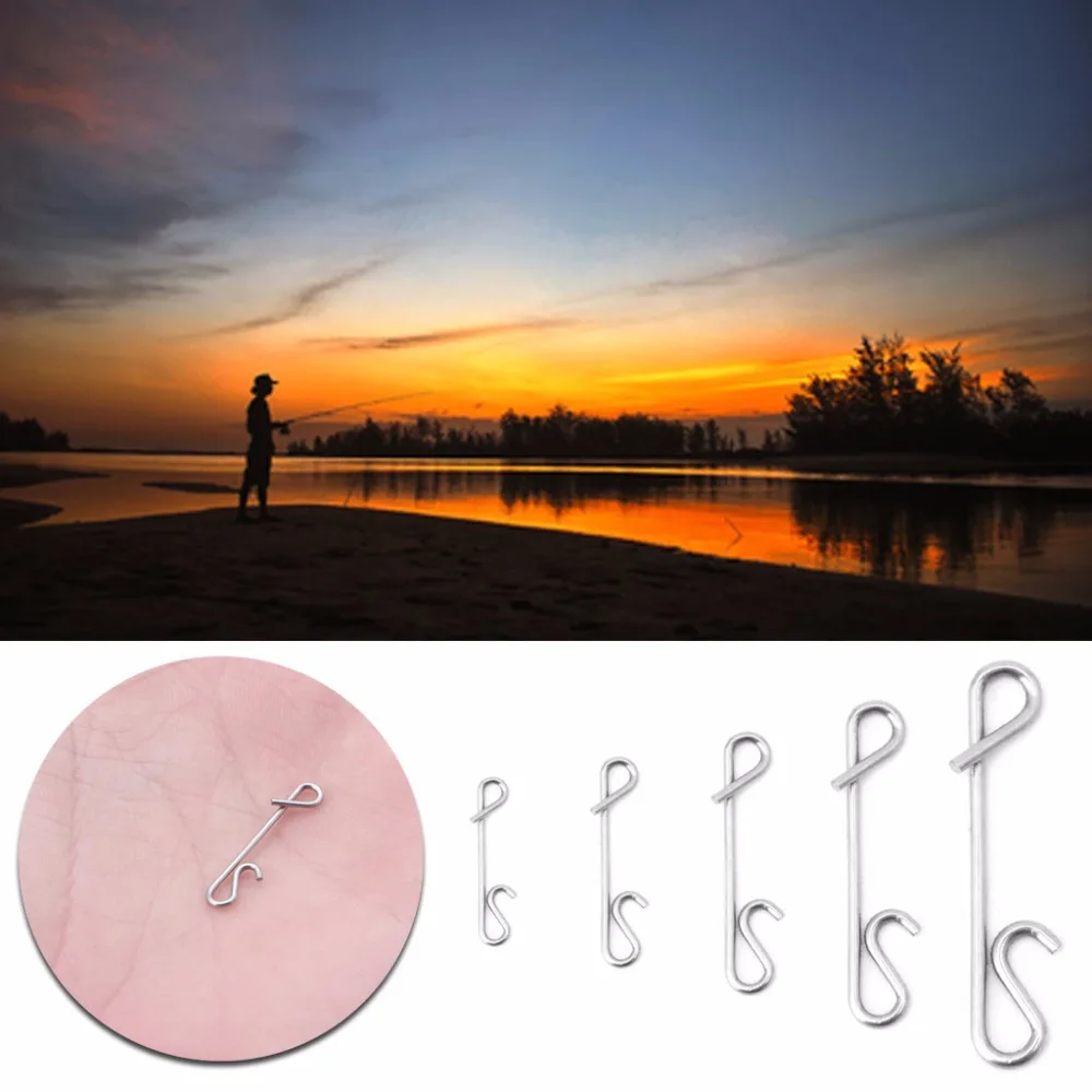 

50pcs Braid Knotless Connectors Fishing Line Wire Connector Barrel Swivel Kit
