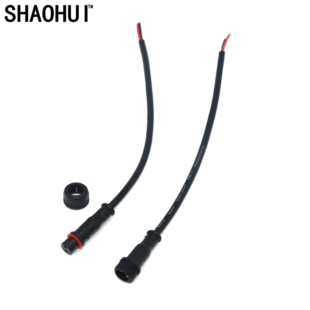 

SHAOHUI 2 pairs Male & Female DC cable led strip connector power adapter cable and LED Strip cable Waterproof locked function
