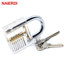 NAIERDI قفال شفاف مرئية أقفال اختيار Cutaway الممارسة عرض قفل 78x50 مللي متر قفل التدريب مهارة ل أدوات الأجهزة