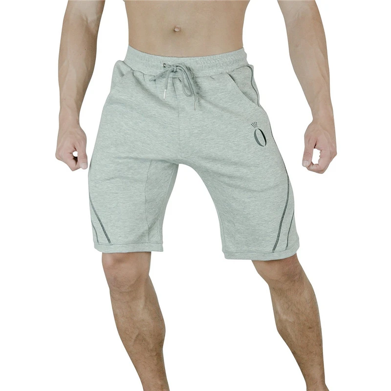 Мужские хлопковые шорты летние новые повседневные тренажерные залы Фитнес Короткие брюки для бодибилдинга человек Jogger длиной до колена тренировочные брюки с завязками шорты
