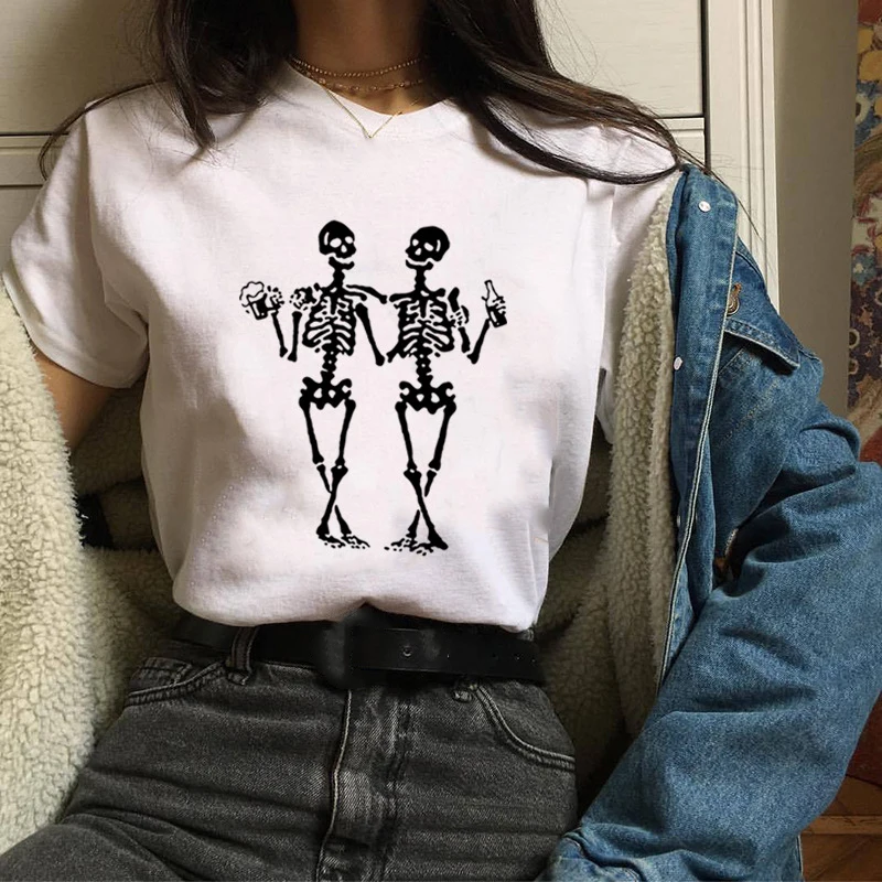 

Fashion Ladies Shirt T-shirt Drinking Skate Dance T-shirts Kawaii Casual Tshirt Women Plus Size Black 2019 Summer New