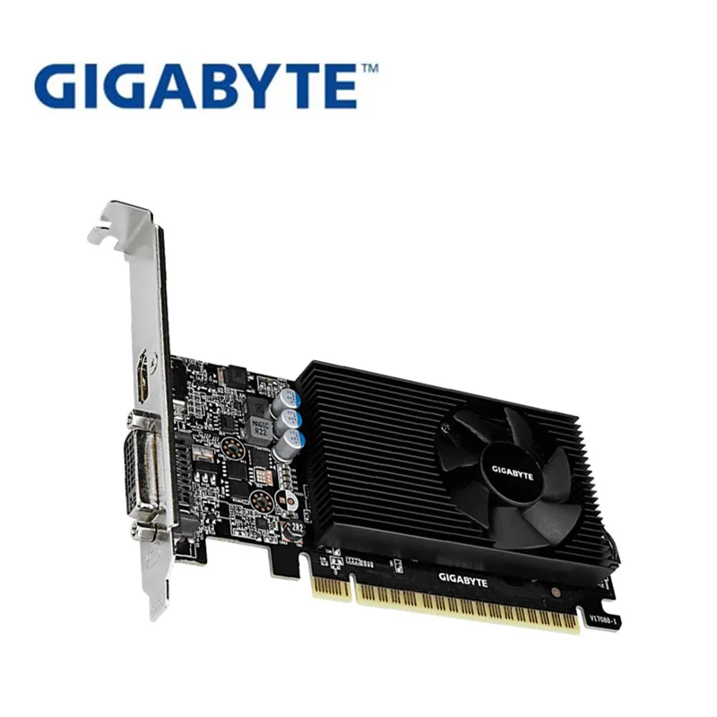 Полностью новая Видеокарта GIGABYTE GV-N730D5-2GL GT730 2G D5 половинной высоты, настольный компьютер 1U2U, Серверная видеокарта