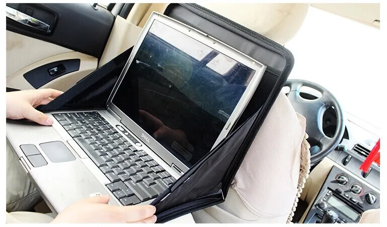 BLK сумка для ноутбука с подставкой, подподнос, стол, портативный складной чехол для сиденья автомобиля, рабочий стол, офисный автомобиль, обеденный стол, подходит для BMW