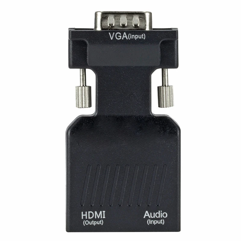 Преобразователь из VGA в HDMI/3 5 мм адаптер с видеовыходом 1080P HD 3 AUX аудиопорт для ПК