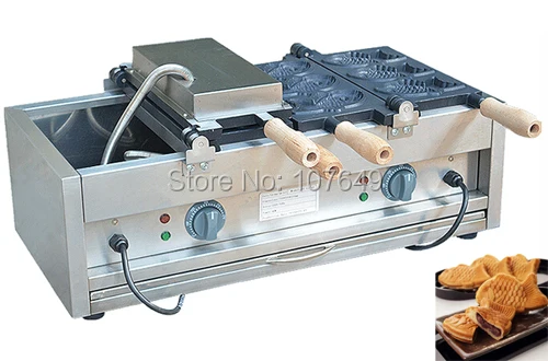 Hot Sale Commercial Use Non-stick 110v 220v Electric 6pcs Fish Waffle Baker Maker Machine Wholesale Home Appliances