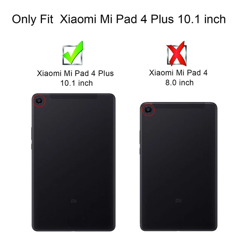 Чехол для Xiaomi Mi Pad 4 Plus, Ультратонкий чехол-книжка с откидной подставкой, умный чехол из искусственной кожи чехол для Xiaomi Mi Pad 4 Plus 10,1, чехол для планшета