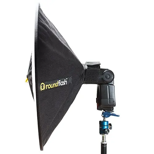 

RoundFlash Beauty Dish Collapsible Softbox for External On Camera Shoe Mounted Flash Units cd50