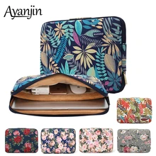Waterproof Canvas Printing Women Men Sleeve Laptop Bag For Macbook Air 13 Pro 11 12 14 15 Case For Xiaomi Asus Lenovo Cover