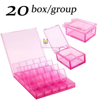 

20 COMPARTMENT ORGANISER STORAGE PLASTIC BOX LOOM BANDS CRAFT NAIL ART BEADS
