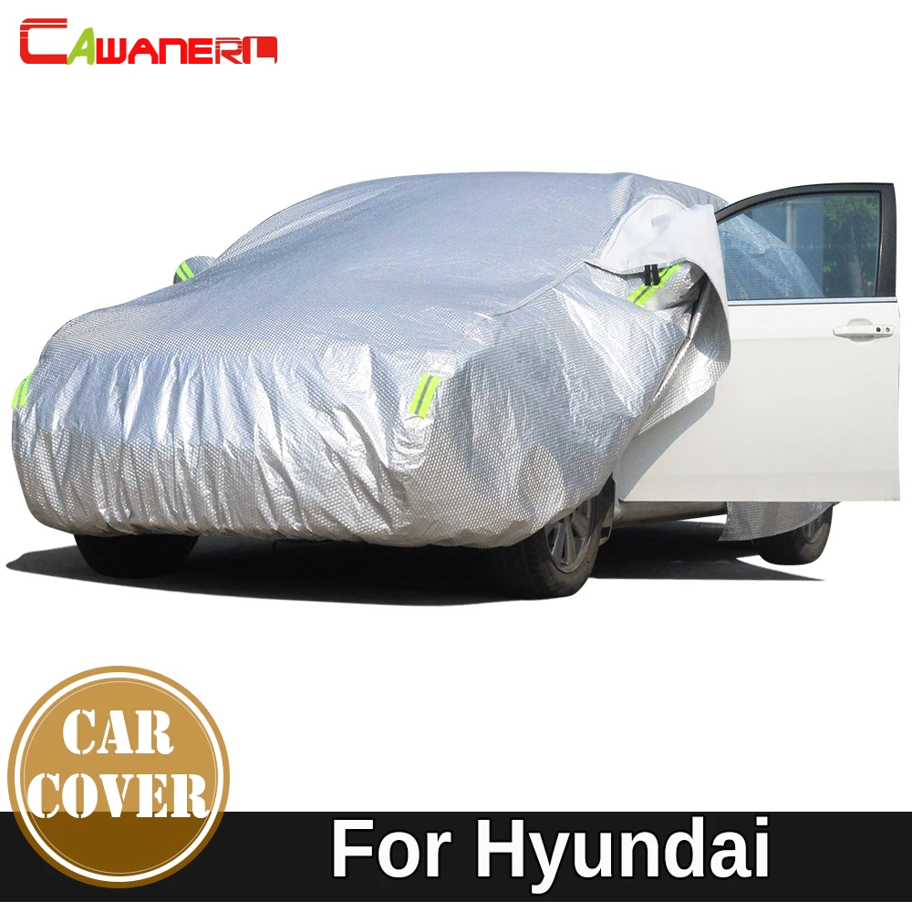 Cawanerl For Hyundai Accent Solaris ix25 Thicken Cotton Car Cover Waterproof Sun Shade Snow Rain Hail Dust Protection | Автомобили и
