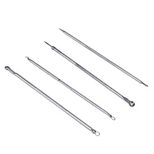 4 шт. средство для удаления угрей Comedone угревая сыпь поверхностьные дефекты Remover нержавеющие иглы Remove Tool Belmish Pimple Remover Tool Прямая поставка