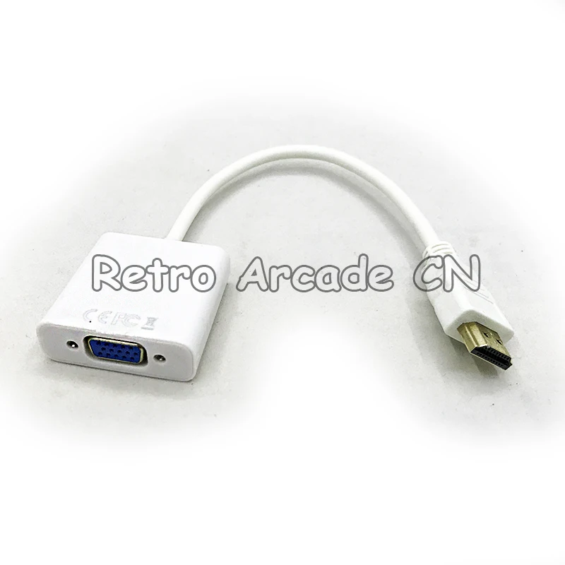 Адаптер hdmi-vga, позолоченный Высокоскоростной 1080 P активный HDMI к VGA конвертер адаптер мужчин и женщин для игровые автоматы