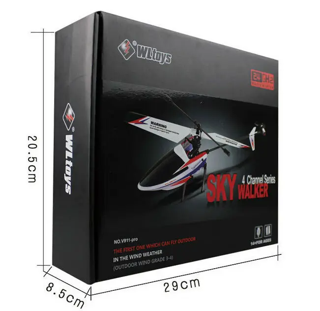 WLtoys V911-Pro V911-2 4 канала 2,4 ГГц гироскоп пульт дистанционного управления Управление RC вертолет V911 V911-1 Обновление версии