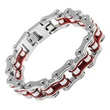 16 мм тяжелых обувь для мальчиков мужские красный мужской браслет Браслеты золото черный, серебристый цвет фиолетовый тон 316L Нержавеющая сталь браслеты с кулоном в виде велосипеда