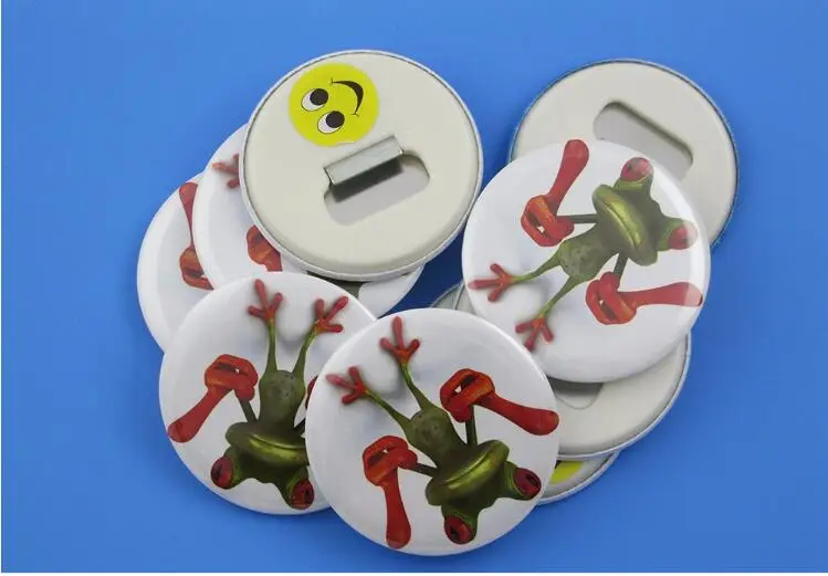 

Button Badge Maker Machine + Adjust Circle Cutter+1000 Plastic Pin Badge Buttons Material