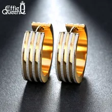 Effie queen серьги из нержавеющей стали золотого цвета для женщин и мужчин, серьги в стиле панк-рок, каффы для ушей, рождественский подарок, ювелирные изделия IE12