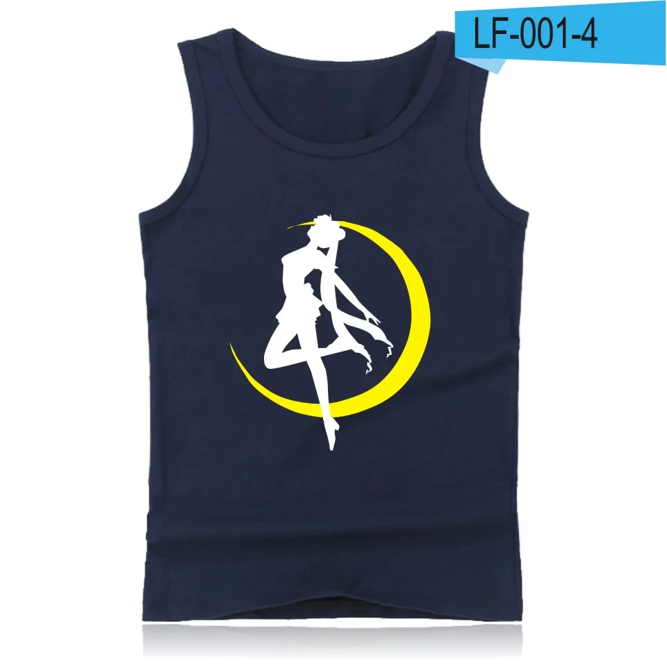 navy blue Salior Moon майка Женщины Фитнес Бодибилдинг тренировки летний топ топы дышащий жилет - Цвет: navy blue