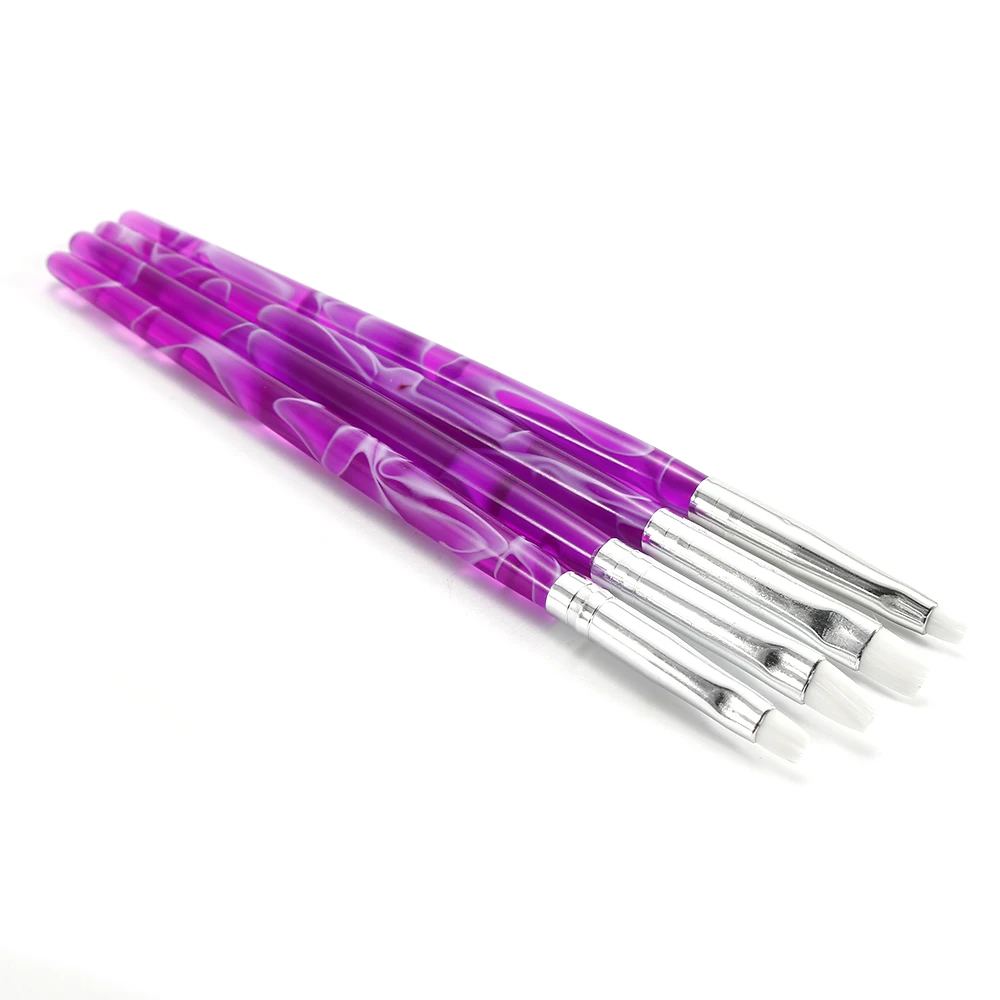 ELECOOL 4 шт./компл. кисть для рисования набор УФ-гель для дизайна ногтей 3D маникюр с волнистым рисунком ручка рисовать ручка не вызывающий коррозии лак для ногтей строитель