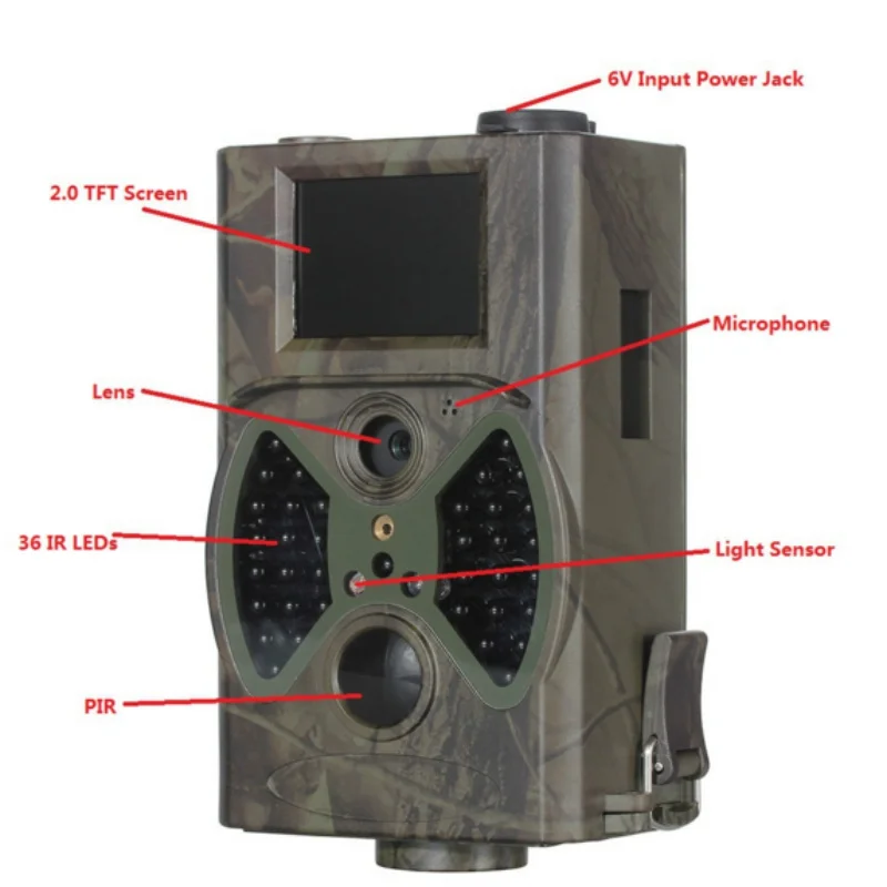 

12MP Trail Hunting Trap Game Camera 8 MB to 32 GB Wildlife Trail Cameras HC300A Hunting Camera Scouting Digital Camera Infrared