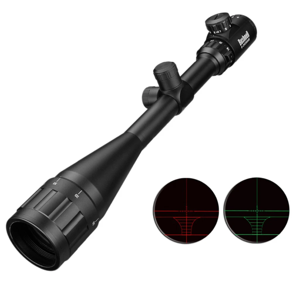 

6-24x50 Aoe Riflescope Adjustable Green Red Dot Hunting Light Tactical Scope Reticle Optical Rifle Scope