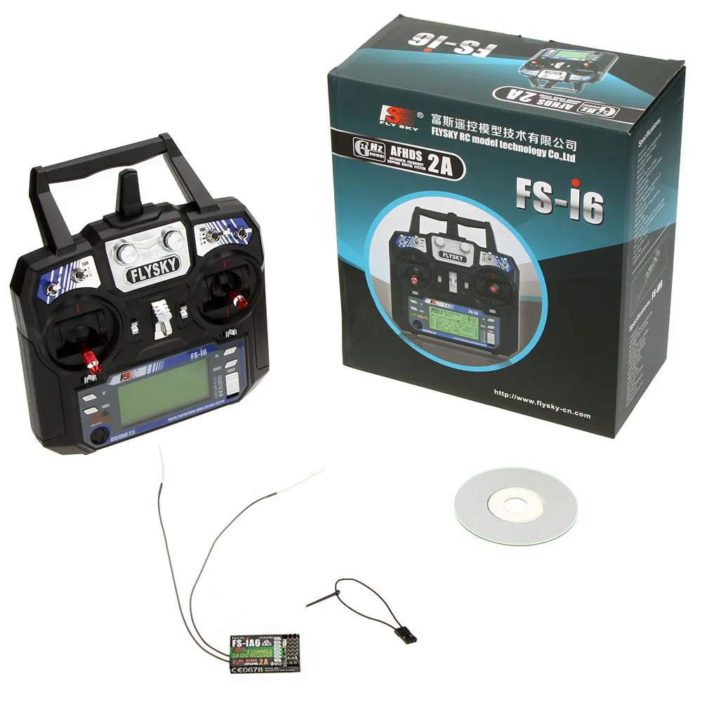 Wholesale FlySky FS i6 2 4G 6CH AFHDS RC Transmitter With FS iA6 FS iA6B Receiver