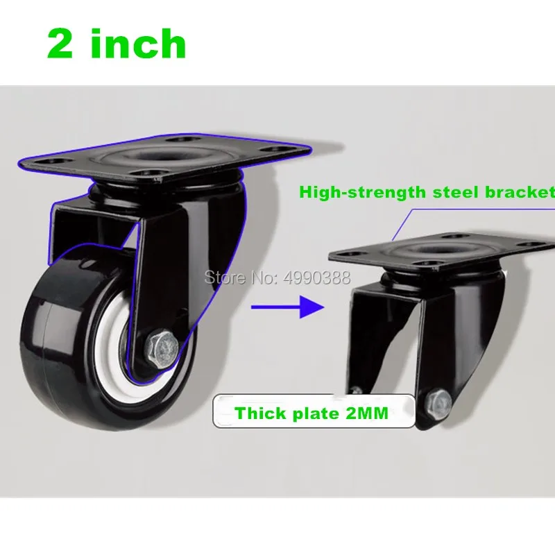 

2 inch Low Casters/wheels,FOR heavy carts, machine tools, large equipm,HOME/Industrial Hardware
