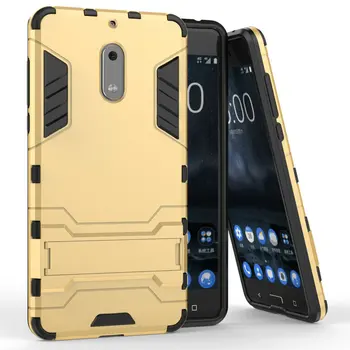 

for Nokia 6 Nokia6 2017 TA-1000 TA-1003 TA-1025 Shockproof Stand Hard case for Nokia 8 Combo Armor shell iron Man Back cover
