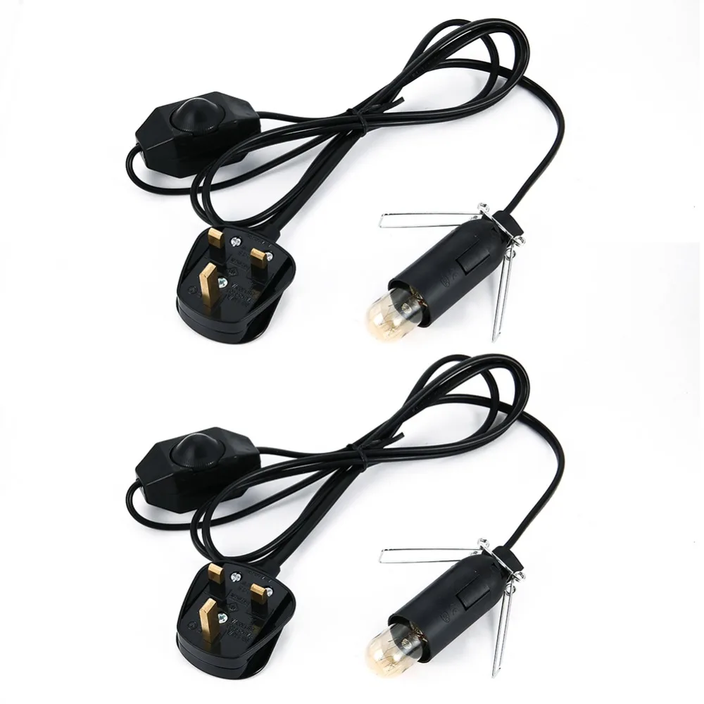 

2PCS Himalayan Salt Dimmer Lamp 220V 6ft LED Dimmer Switch Cable Light Modulator Lamp Line Dimmer Controller + E14 LED Bulb Lamp