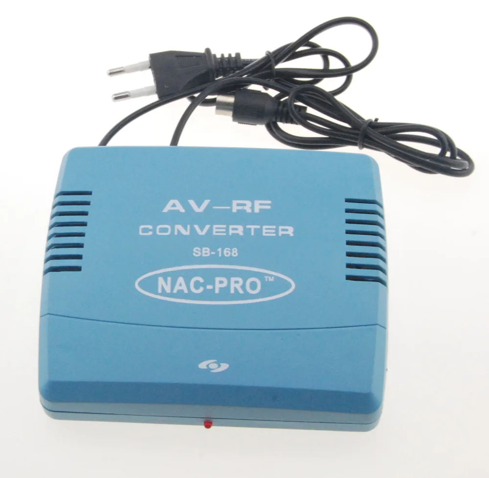 PAL Television System TV Signal Standard 220V EU Plug Audio Video Signal Converter AV To RF