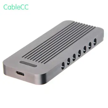 

USB-C USB 3.1 3.0 Type-C to Nvme M-key M.2 NGFF PCI-E 2 Lane SSD Enclosure