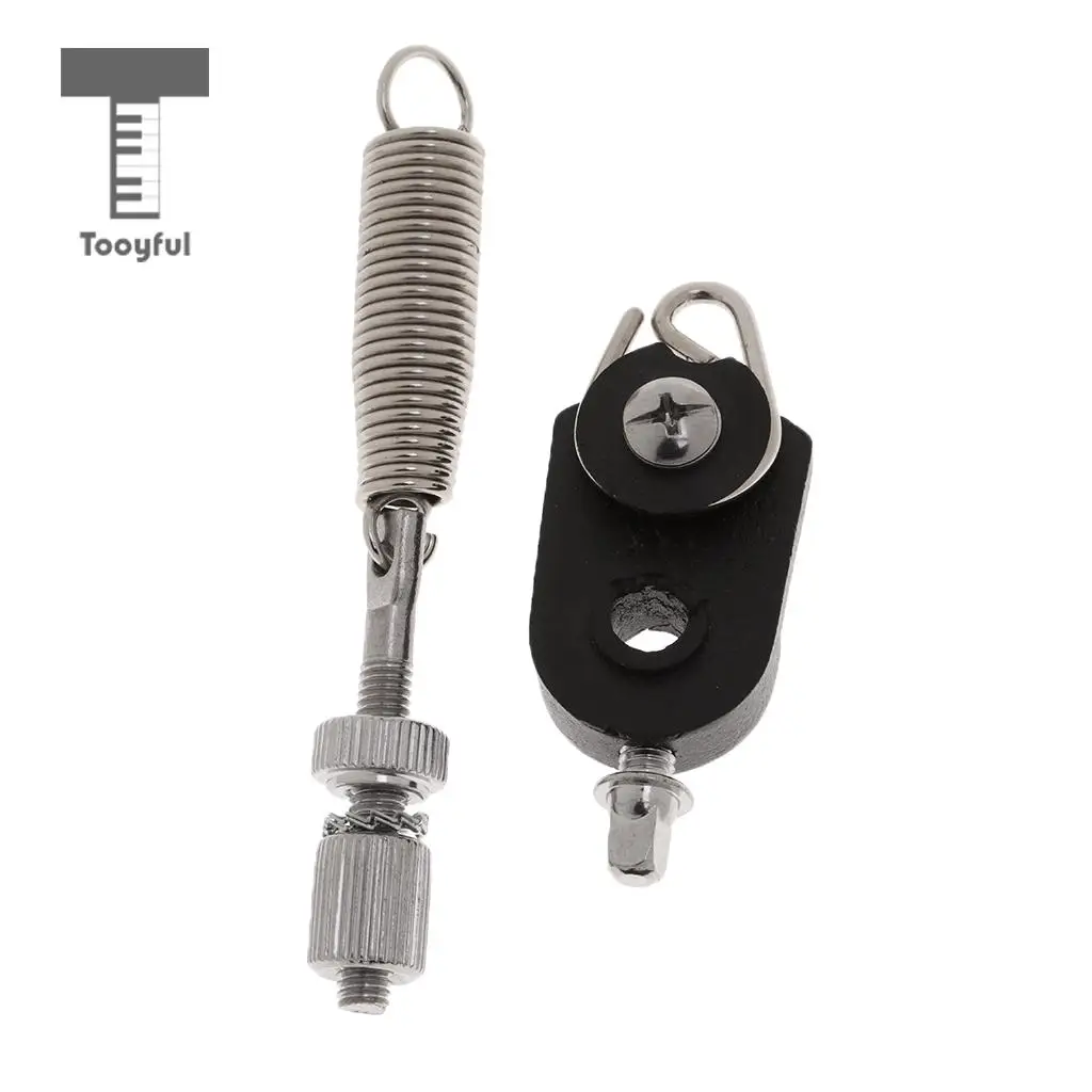 Tooyful Durable 1 Set Bass Drum Foot Pedal Spring Cam with D-ring Springs Tensioner for Drummer