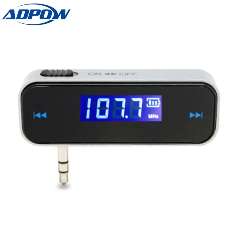 

Mini Wireless 3.5mm In-car Music Audio FM Transmitter LCD Display Car Kit Transmitter For Android For iPhone Smartphone Tablet