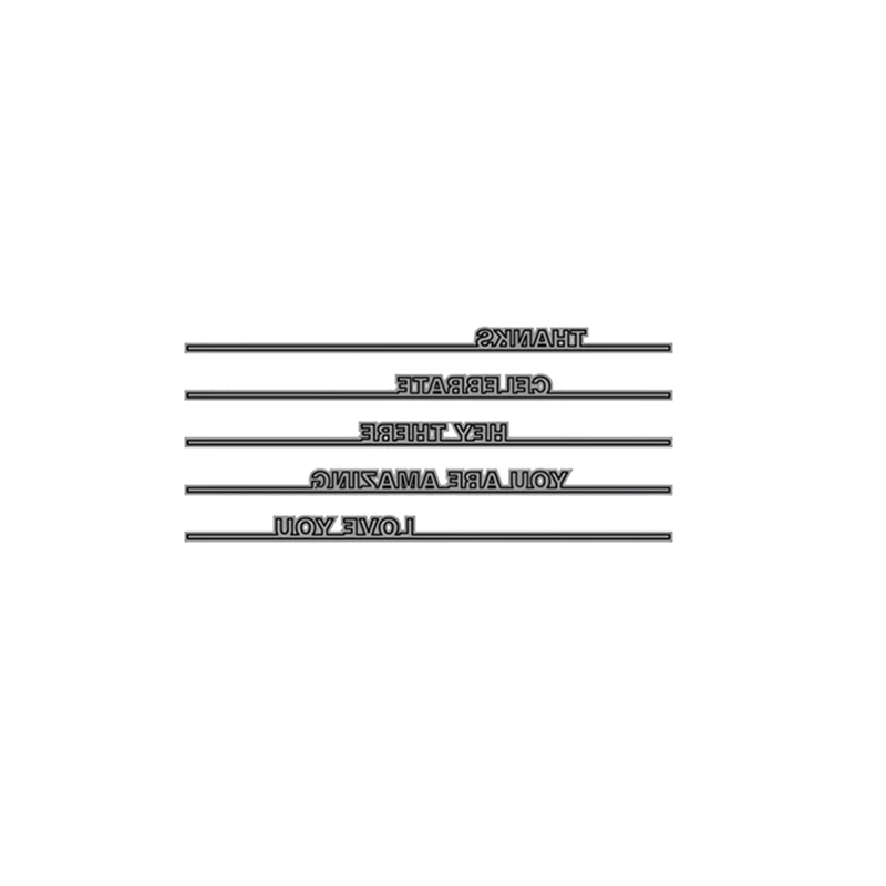 

JC Metal Cutting Dies for Scrapbooking Stencil 5pcs Different Letters 2019 Album Embossing Folder Cards Maker Photo Template
