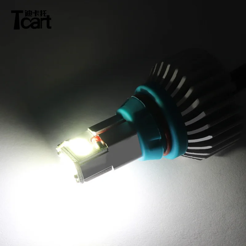 Tcart T20 WY21W 7440 12V белые автомобильные лампы заднего хода Canbus 7443 W21W 9SMD светодиодные