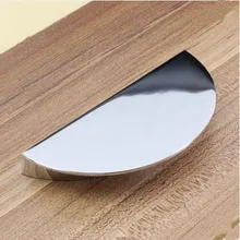 64mm modern simple fashion mirror face furniture decorate handles shiny silver drawer cabinet pulls knobs 2