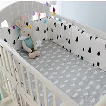 Акция! 6 ШТ. детские кроватки бампер кроватка постельных принадлежностей ребенка бампер новорожденных(бампер+ лист+ наволочка