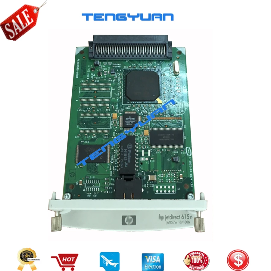 Jetdirect para hp 615n J6057a 10 100tx Ethernet Placa de Rede Servidor de Impressão Interna para hp 500 510 Impressora e Designjet Plotter
