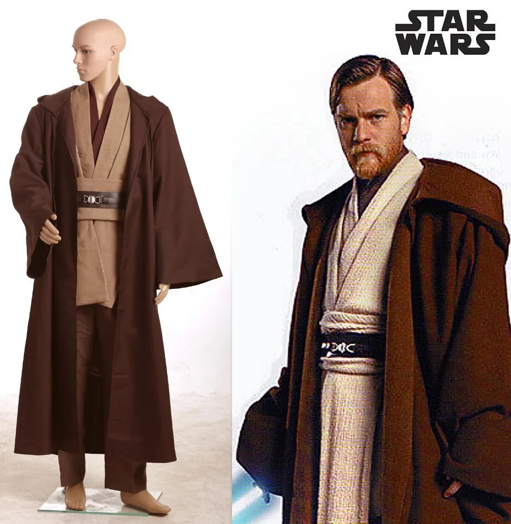 Звездные войны мести сита Obi Kenobi Wan Косплей Костюм джедая карнавальный костюм на Хэллоуин полный комплект