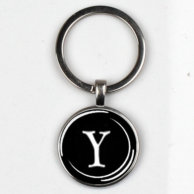 XKHLHJ 26 English alphabet keychain name first letter ABCD pendant key chain car wallet handbag men and women jewelry gift XKHLHJ 26 English alphabet keychain name first letter ABCD pendant key chain car wallet handbag men and women jewelry gift