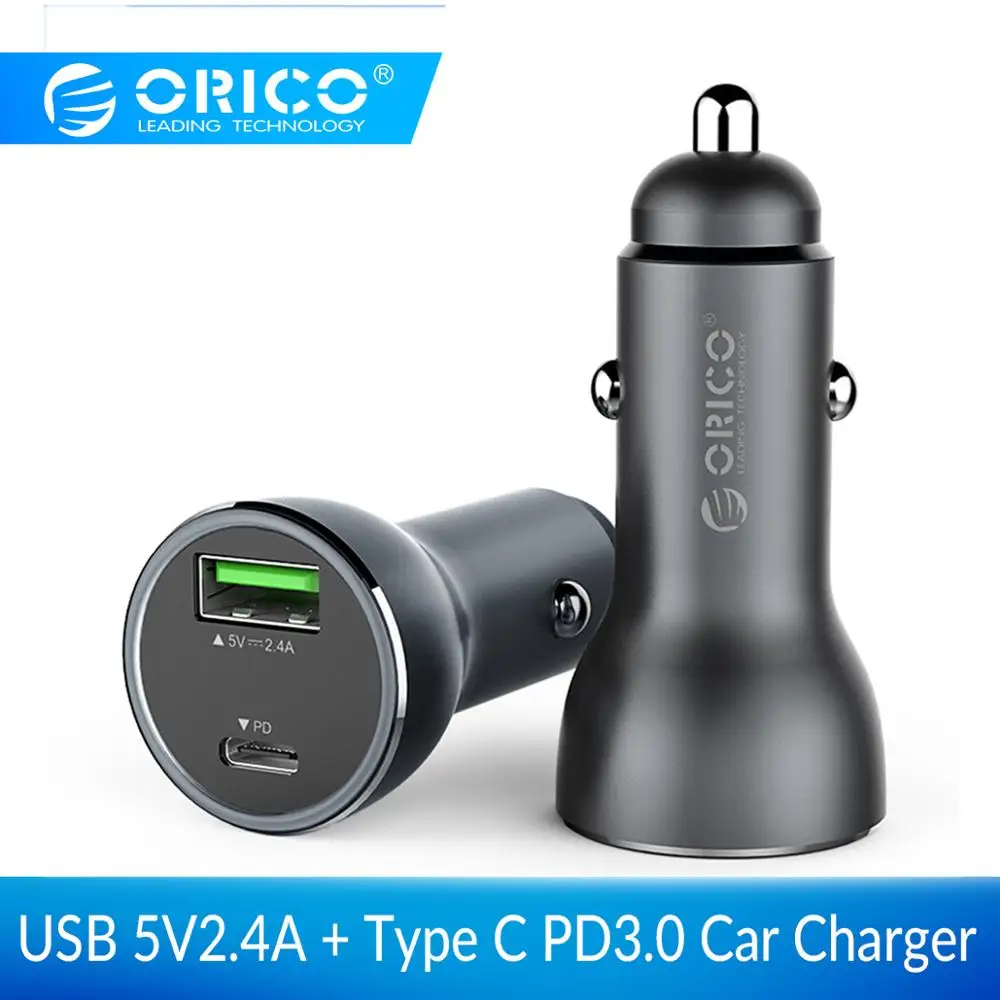 ORICO سيارة شاحن يو اس بي سريعة تهمة الهاتف المحمول شاحن سريع USB PD 3.0 سيارة شاحن سامسونج Xiaomi شاحن الجهاز اللوحي ORICO سيارة شاحن يو اس بي سريعة تهمة الهاتف المحمول شاحن سريع USB PD 3.0 سيارة شاحن سامسونج Xiaomi شاحن الجهاز اللوحي
