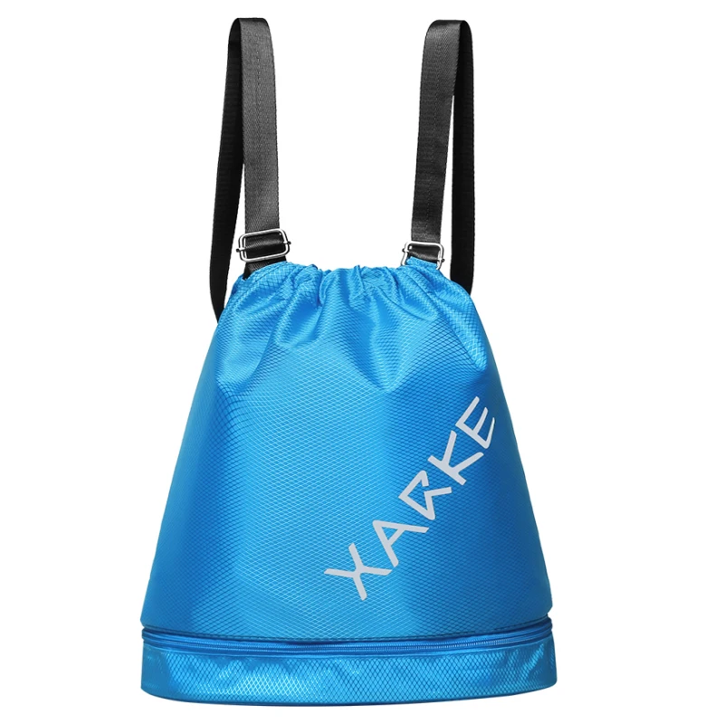 Swimming Bag Gym Sack, Water resistant Drawstring Backpack Unisex