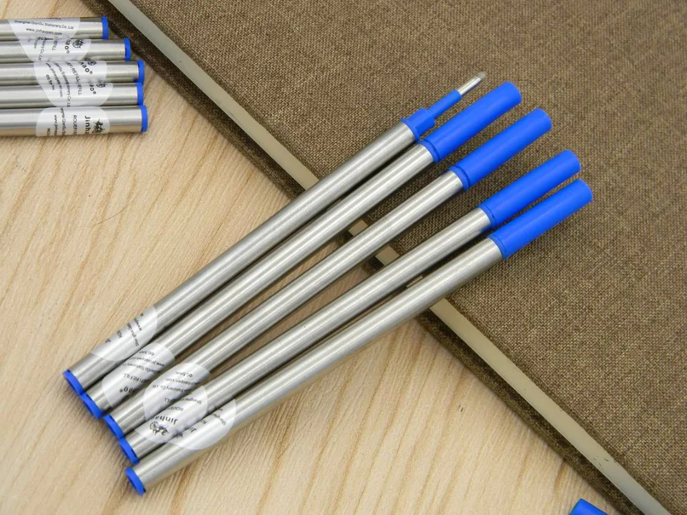 10 шт качественные синие чернила Заправка для JINHAO роллер ручка заправки