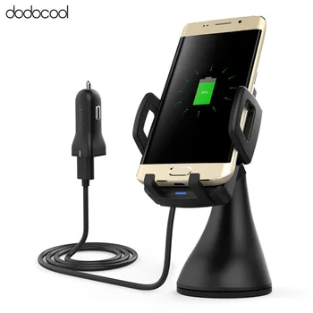 

dodocool Car Holder 10W Fast Charge Qi Wireless Car Charger for Samsung Galaxy S7 Edge + Car Air Vent Mount Stand as gift
