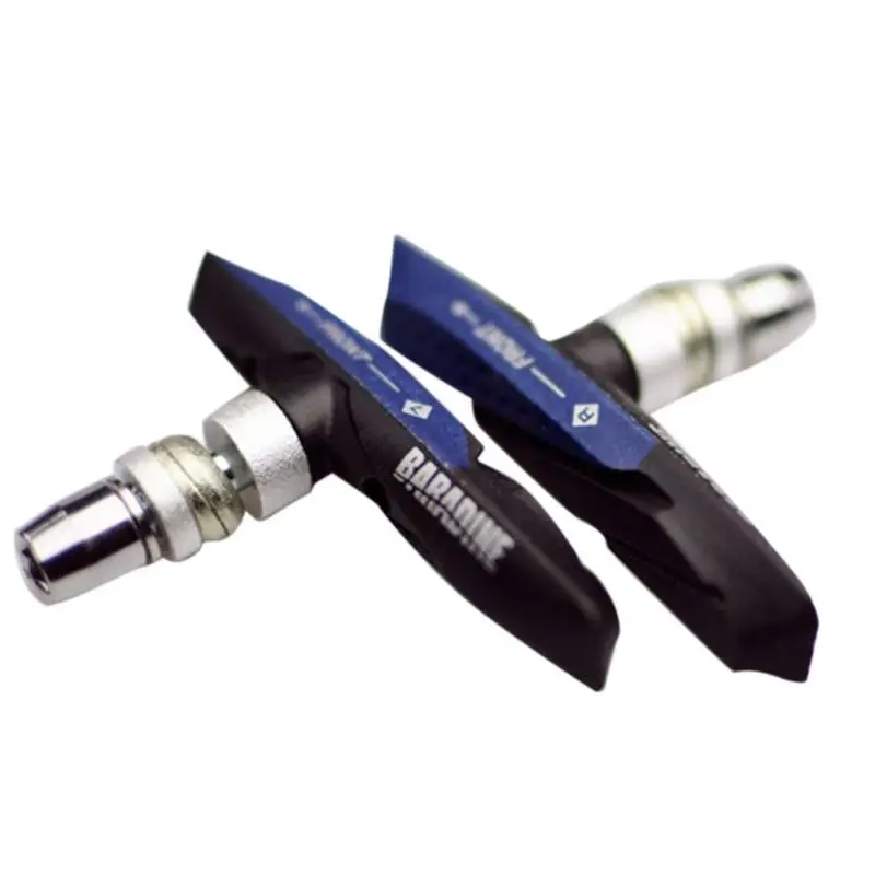 2pc Mountain Durable Bicycle V-Brake Holder Pads Brake Black Rubber Block