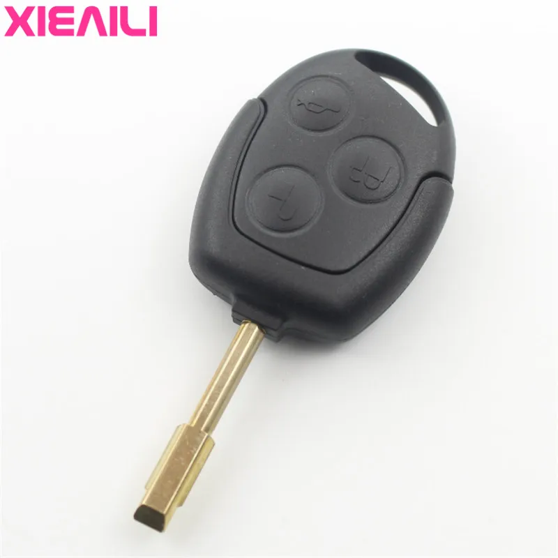 

XIEAILI 10Pcs 3Button Transponder Remote Key Case Shell For Ford Focus/Mondeo/Festiva Key Fob Case S297