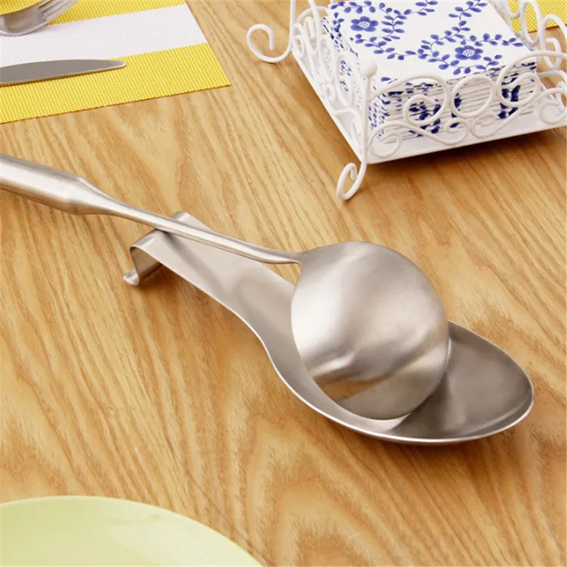 

1PC Stainless Steel Spoon Rack Soup Spoon Holders Kitchen Storage Tools Multifunctional Spatula Rack Kitchen Accessories