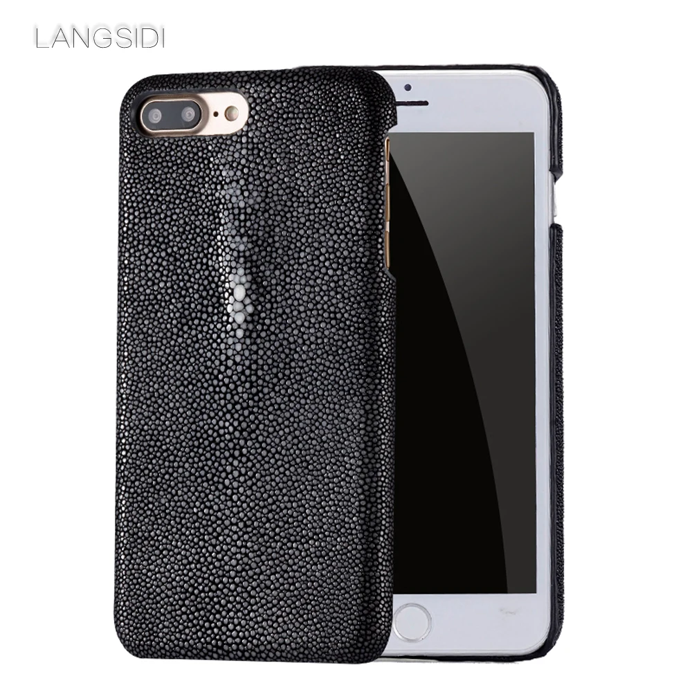 На заказ для iphone6 6S 6P 6SP 7 8 X чехол с жемчужной рыбкой кожаный телефона iphone 6p ручной